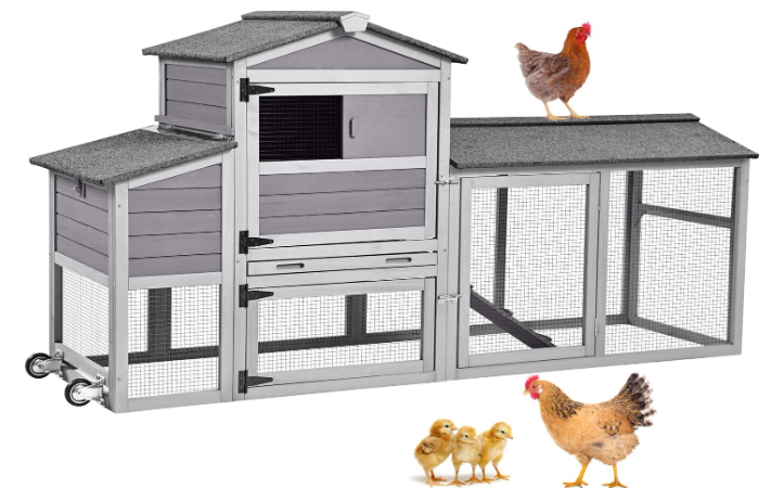 Aivituvin Rabbit Hutch Indoor Bunny Cage Outdoor Chicken Coop