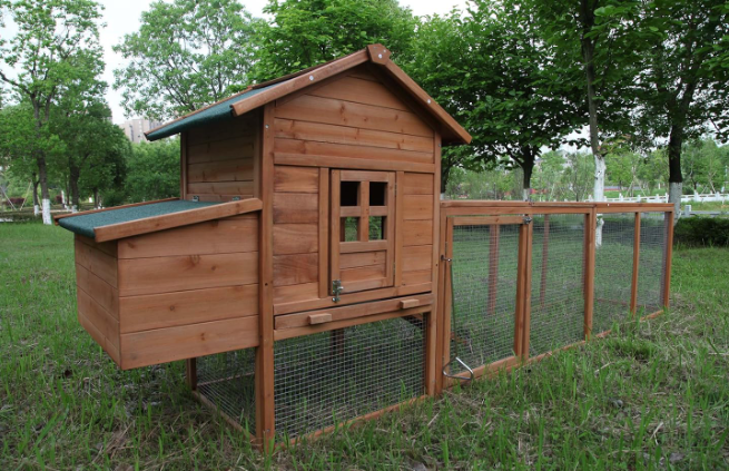 120'' Chicken Coop w/Run Cage Outdoor Hen House for 2-6 Chickens Hutch Poultry Pet Wooden Coop Nest Box Garden Backyard Brand: ECOLINEAR