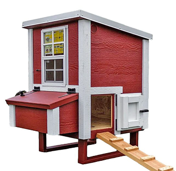 OverEZ Small Chicken Coop for up to 5 Chickens with Nesting Box