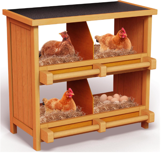 Laying Boxes for Hens Ducks Poultry Protect Eggs Chicken Coops Easy Egg Collection
Brand: RUDCXDY