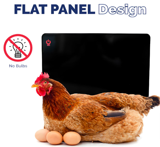 Cozy Products Cozy Coop, Chicken Coop Heater, Flat-Panel Radiant Heater with Thermal Protector